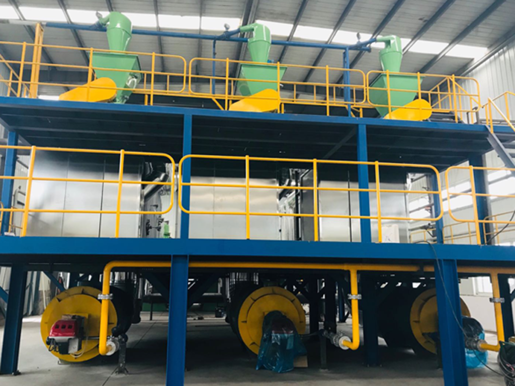 Planta de Refinamento de Óleo por Pirólise de Pneus e Plástico 1200