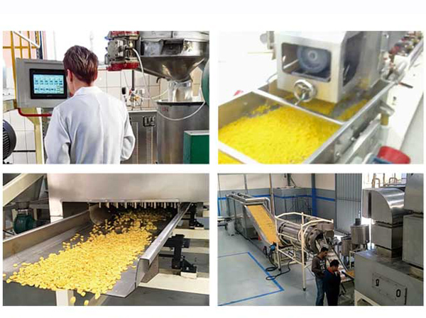 Visão geral da linha de produção de Flocos de Milho