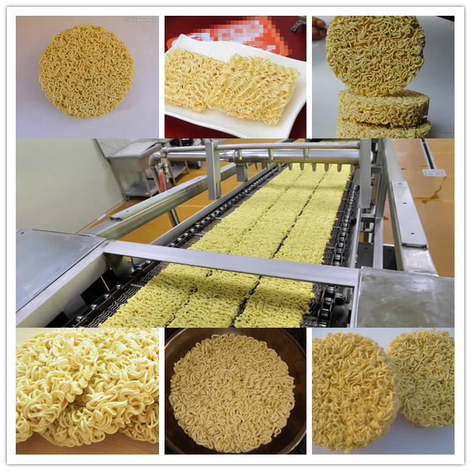 Linha de produção automática de macarrão instantâneo frito
