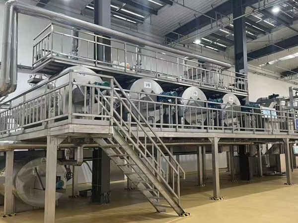 Linha de extração e refino de óleo de gordura de peixe