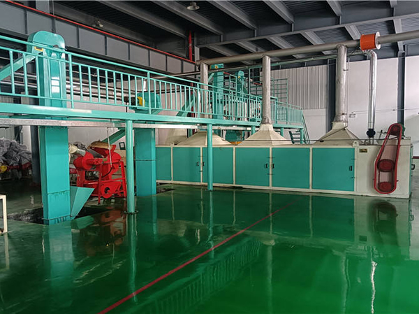 Equipamento de pré-tratamento da linha de produção de óleo de sementes de Perilla