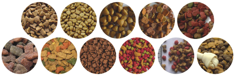 Linha de produção totalmente automática de ração para animais de estimação