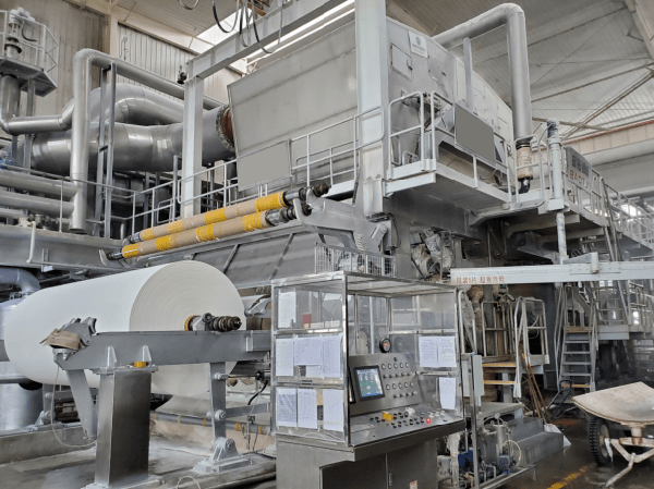 Linha de produção automática de papel higiênico