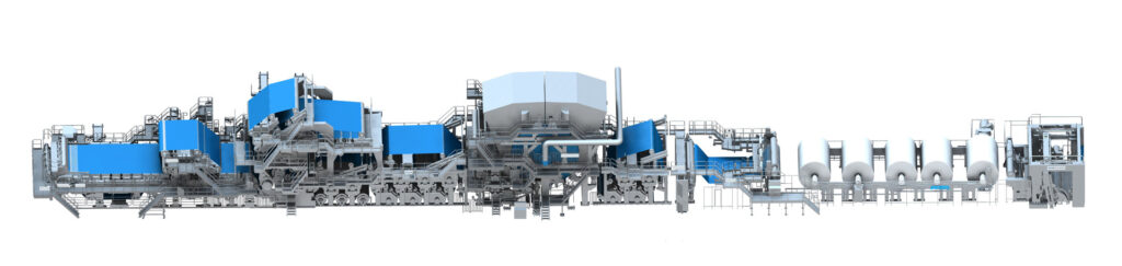 Máquina para fabricar papel higiênico