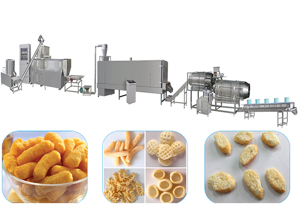Fabricante de linha de produção de alimentos fritos expansos 3D