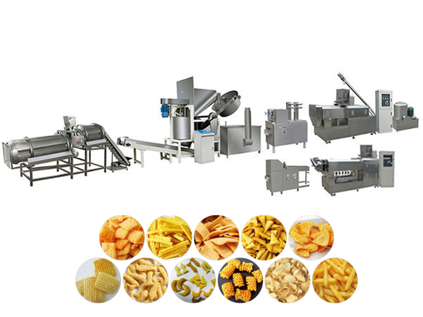 Fabricante de linha de produção automática de alimentos puffados