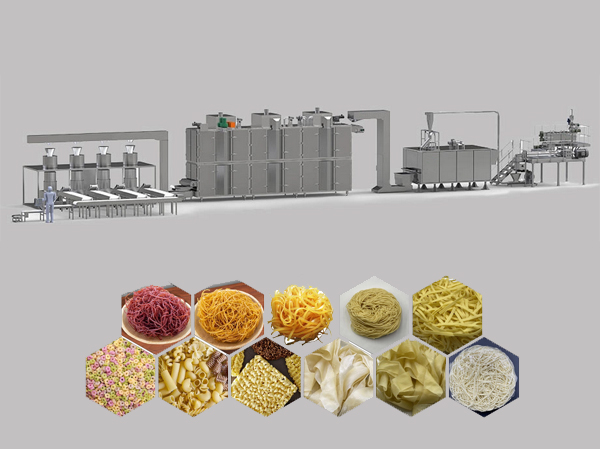 Fabricante de massas italianas e linha de produção de macarrão instantâneo
