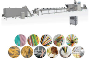 Fabricante de utensílios descartáveis degradáveis canudos comestíveis linha de produção ambientalmente amigável